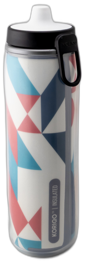KORIQO Fast Break bottle — sport print wrapped 360°, 28 oz