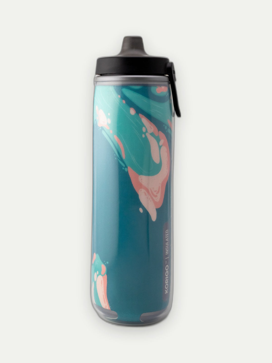 KORIQO Swept Away bottle — side view
