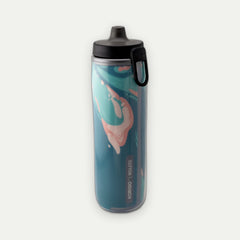 KORIQO Swept Away bottle — angle view