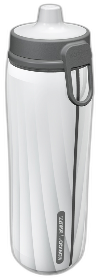 KORIQO Blank Canvas bottle — white print wrapped 360°, 28 oz